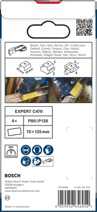 Lijadora de perfiles Bosch PRO AUZ 70 G 70×65 mm 5 uds.